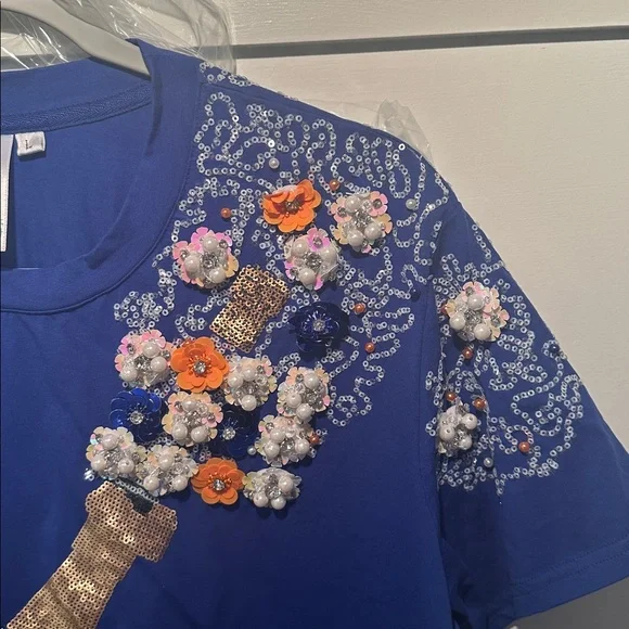 Queen of sparkles game day T-shirt - Picture 4 of 8